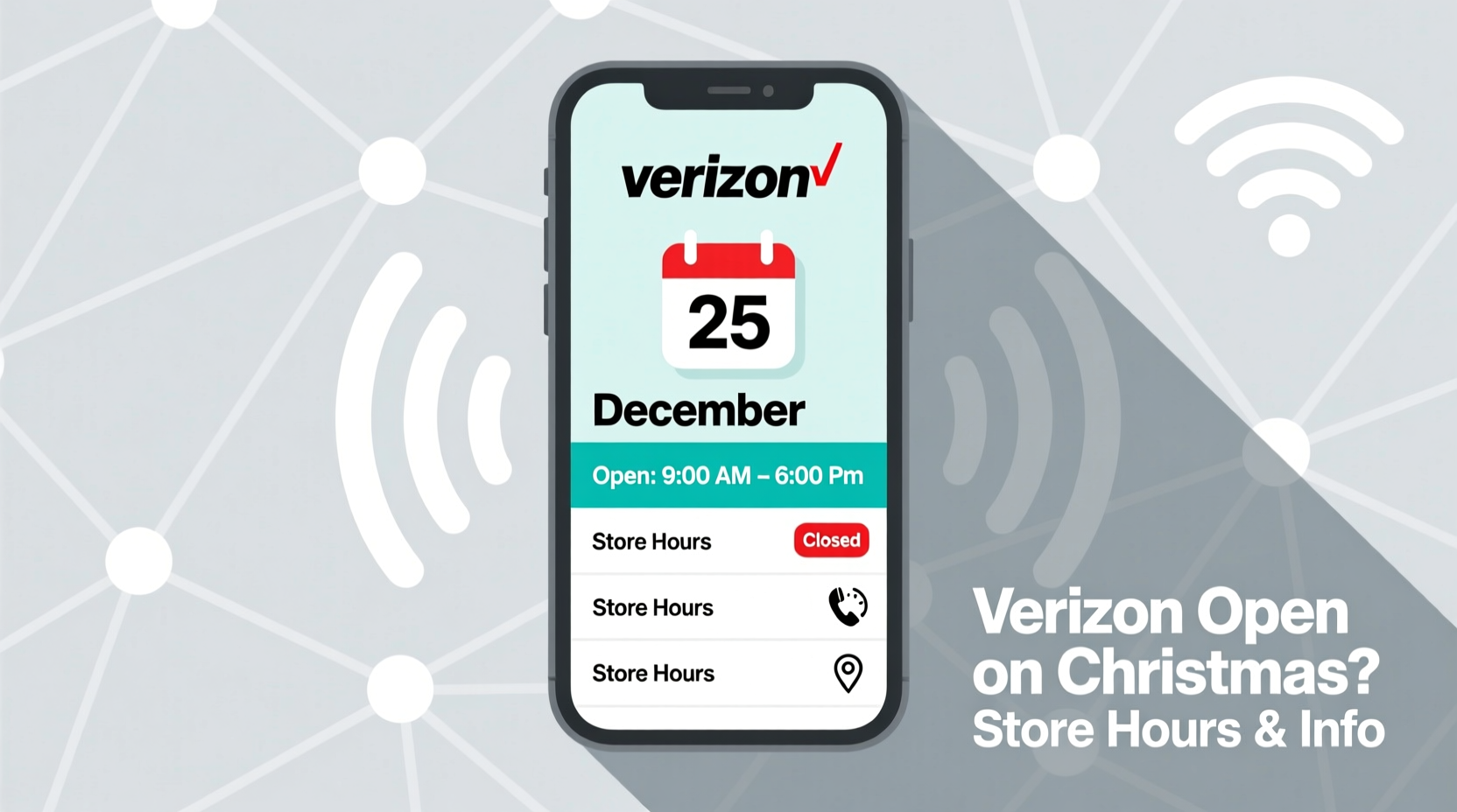 is verizon open on christmas