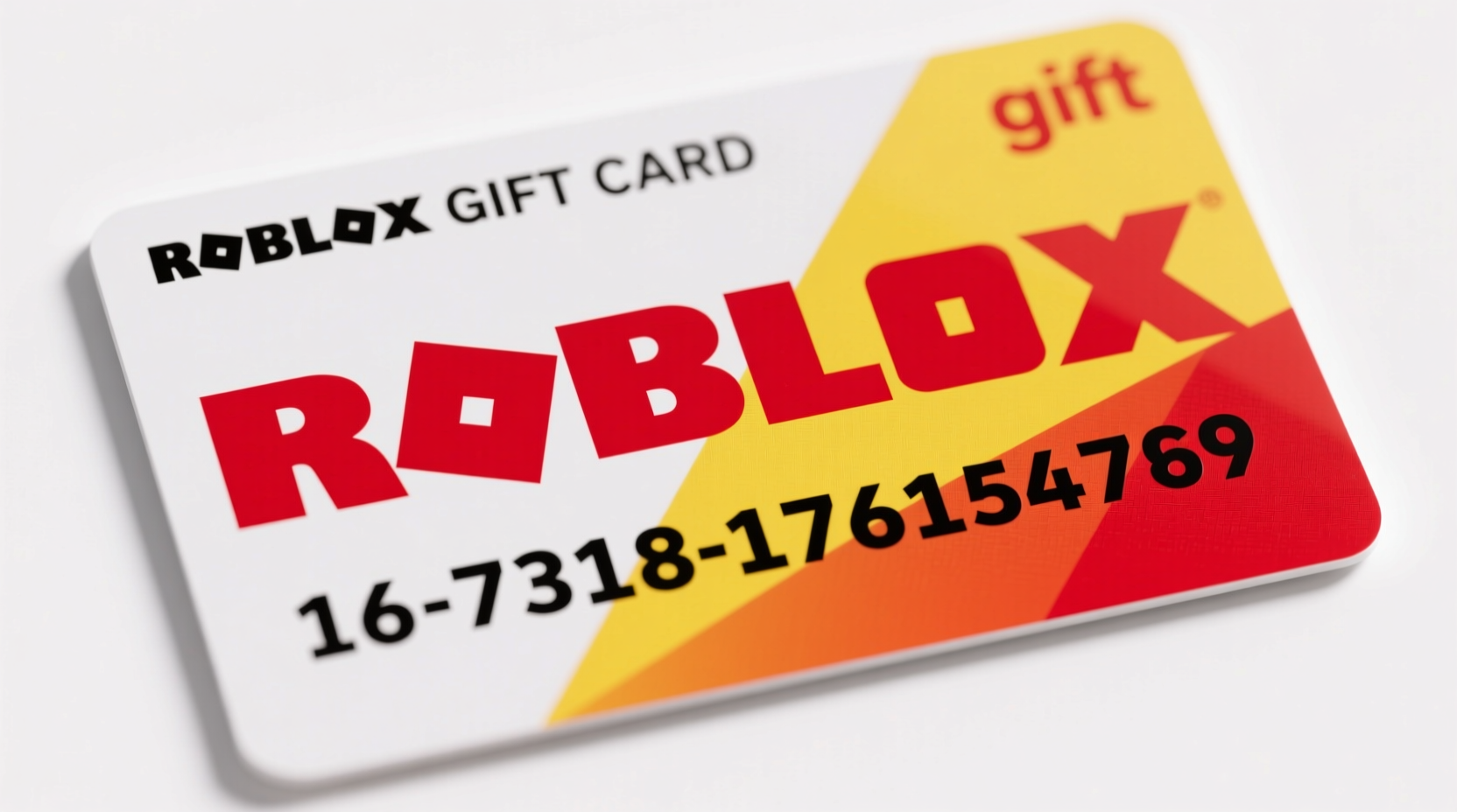 How Many Digits On A Roblox Gift Card