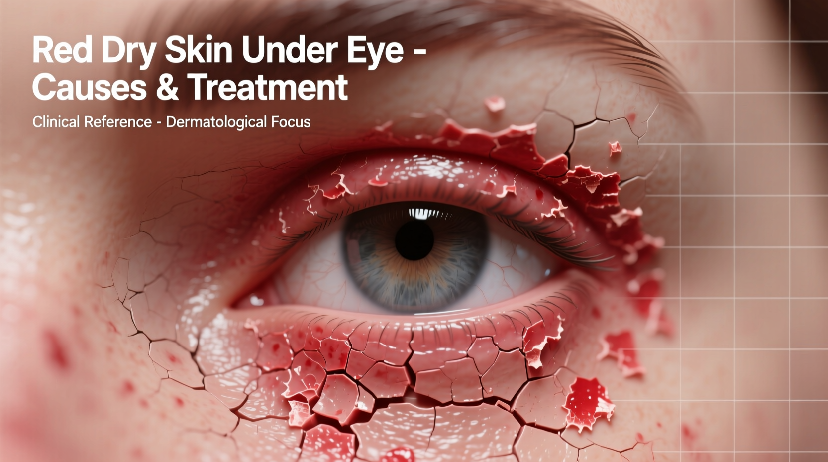 red dry skin under eye causes relief and treatment