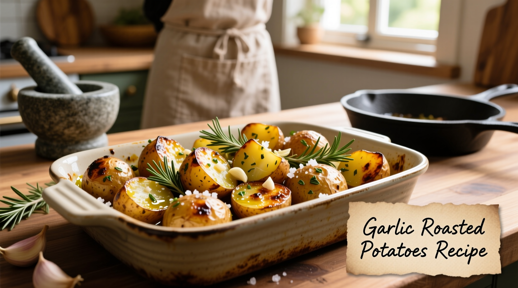 garlic roasted potatoes recipe