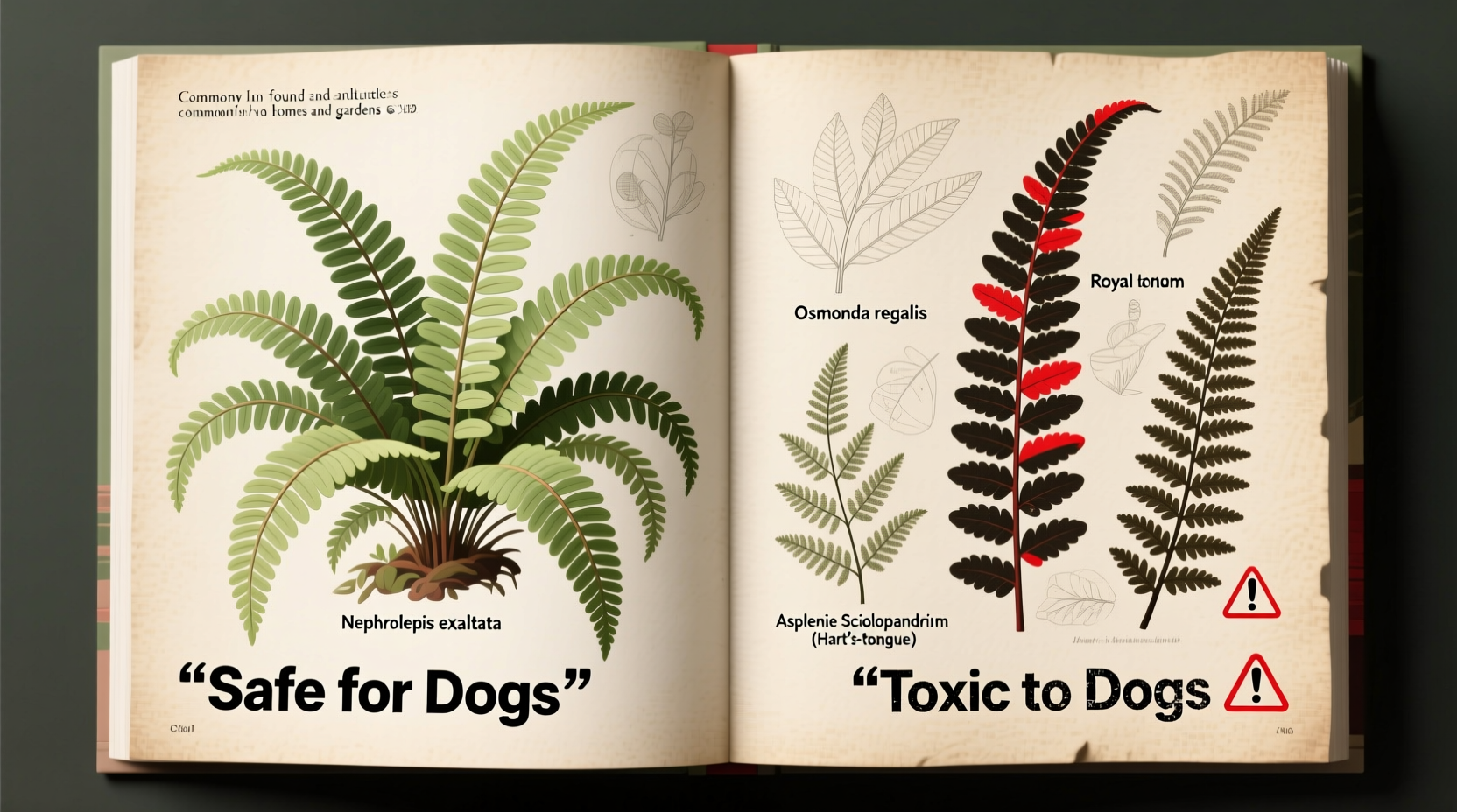 are ferns poisonous to dogs
