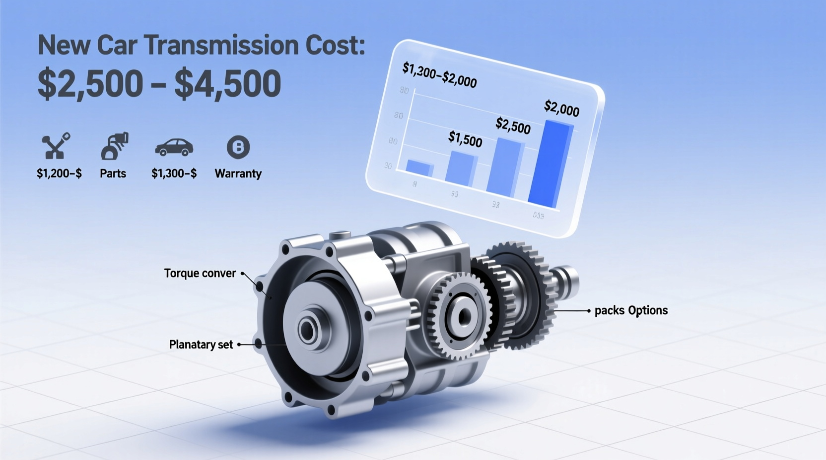 how much is a new car transmission