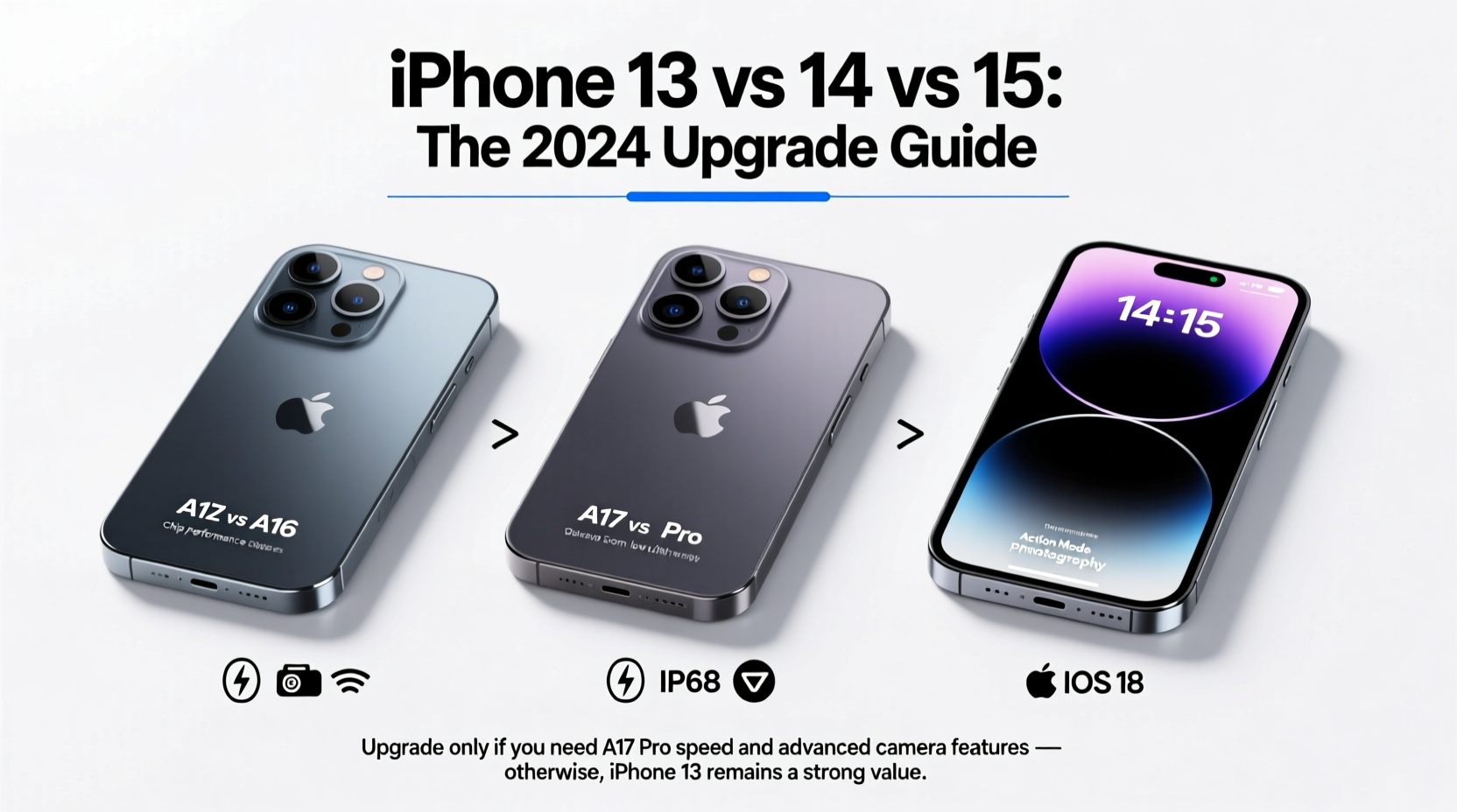 iphone 13 14 or 15 which iphone is actually worth the upgrade in 2024