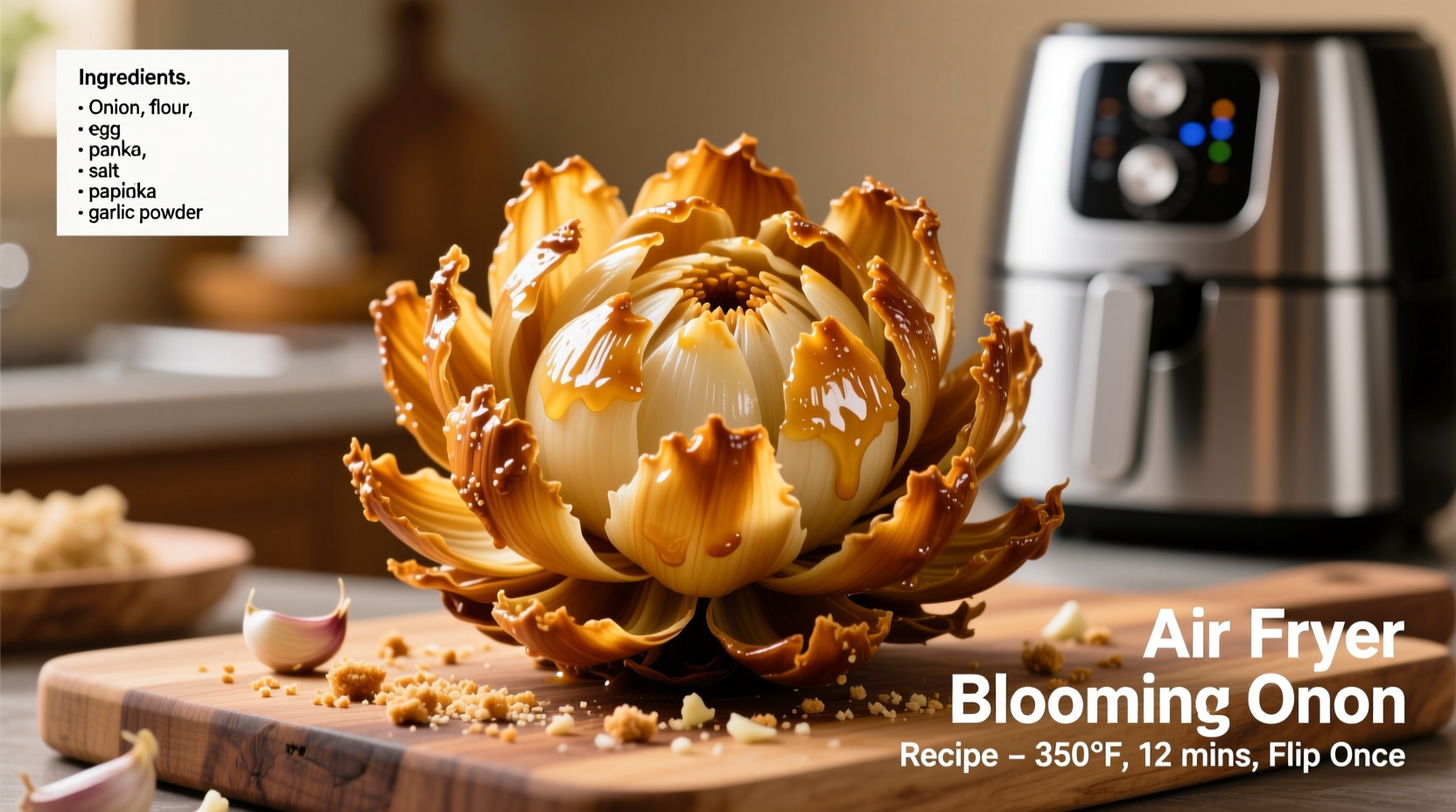 recipe for air fryer blooming onion