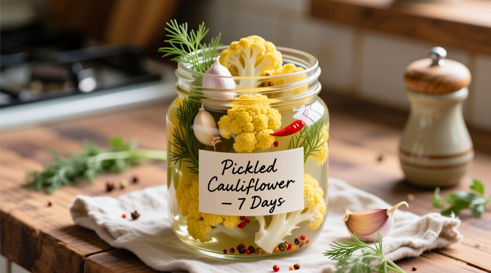 Perfect Pickled Cauliflower Recipe in 30 Minutes
