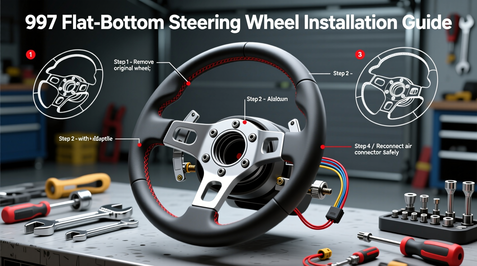 997 Flat Bottom Steering Wheel DIY Install Guide