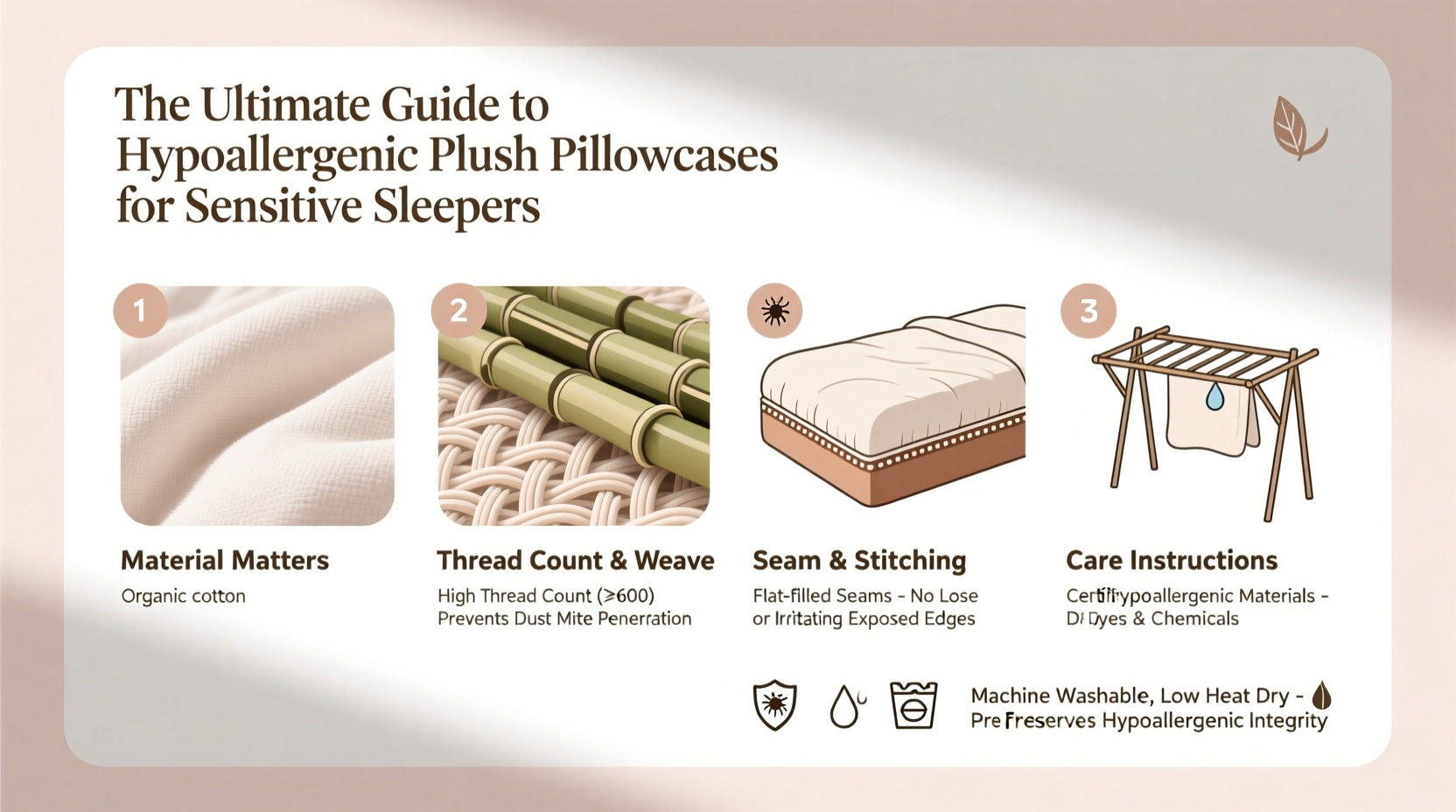 a practical guide to choosing hypoallergenic plush pillowcases for sensitive sleepers