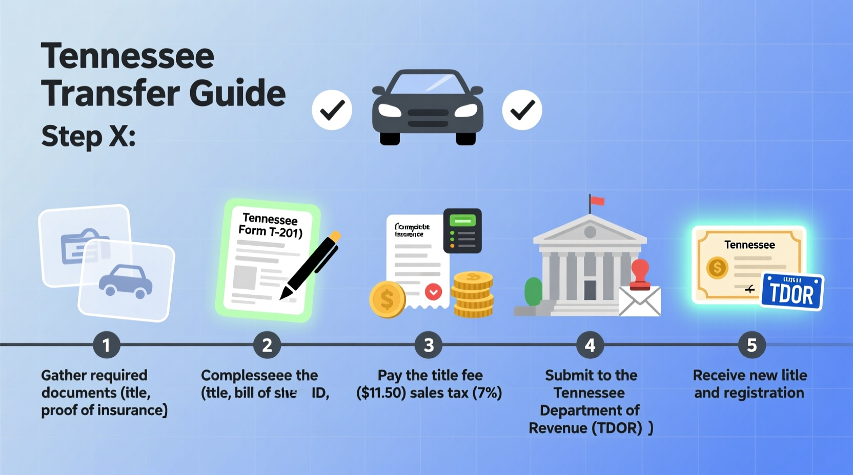 how do you transfer a car title in tennessee