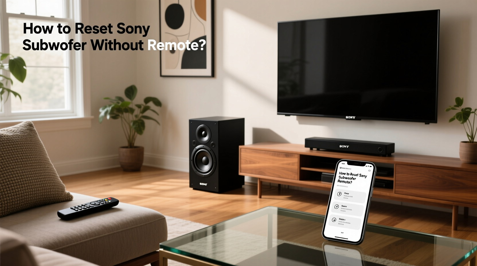 How to Reset Sony Subwoofer Without Remote: A Practical Guide