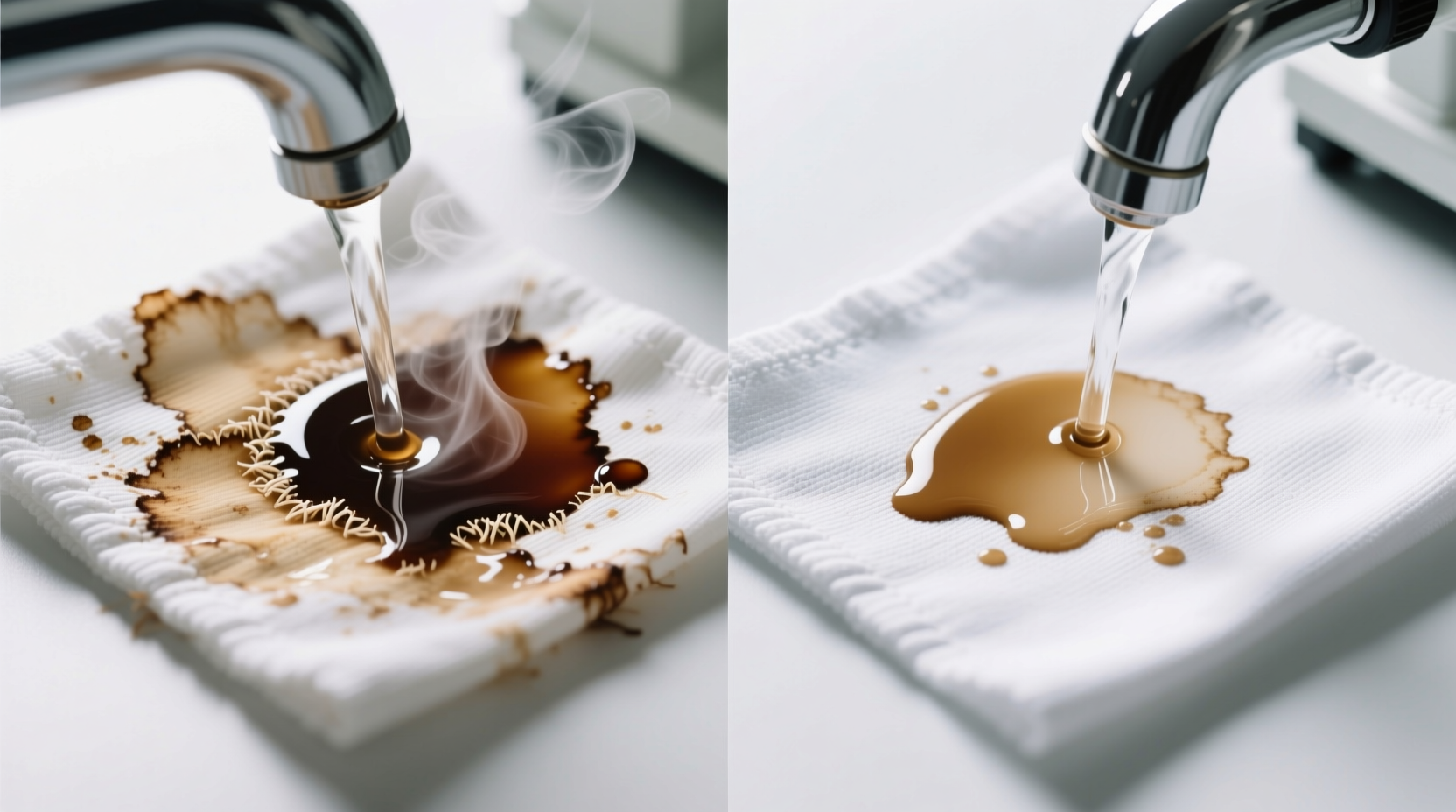 hot or cold water for stains