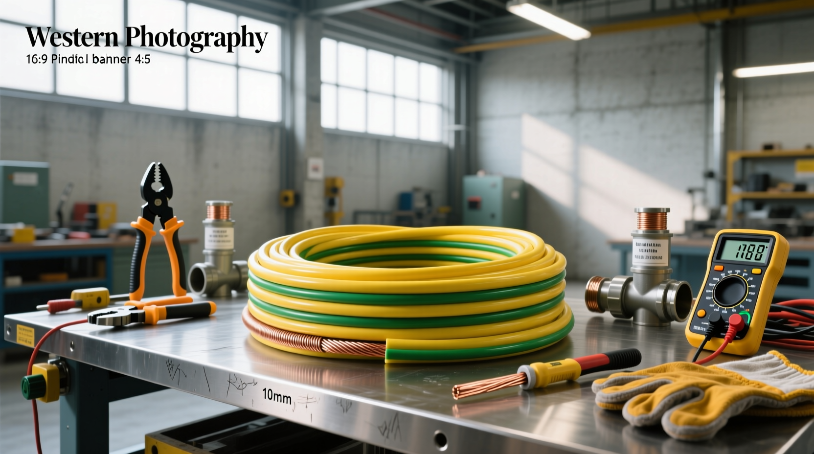 10mm pvc yellow green earth wire guide