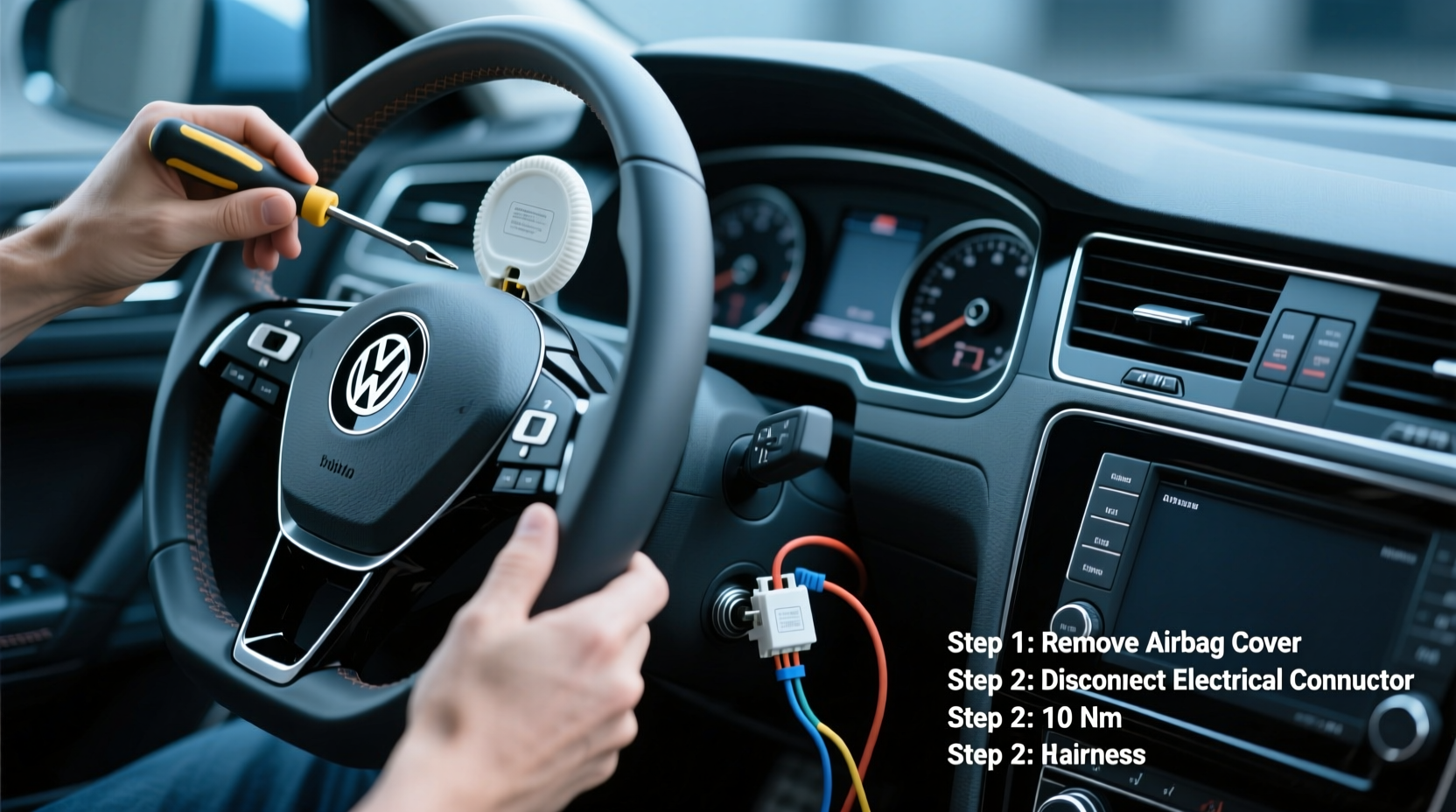 golf mk6 steering wheel replacement