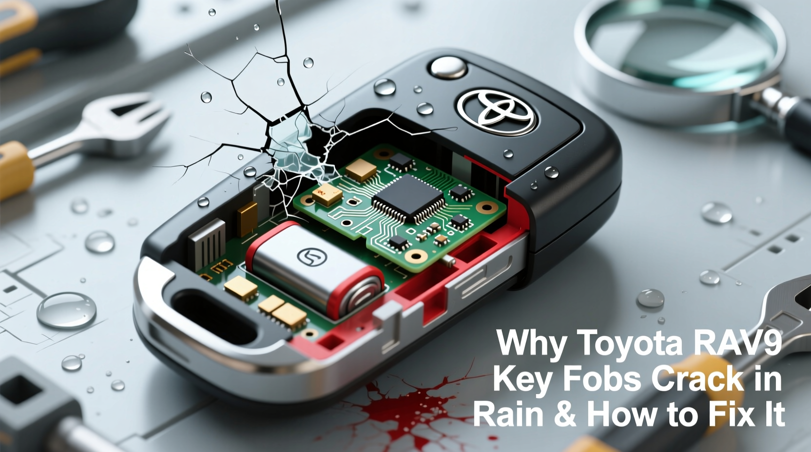 toyota RAV4 key case rain crack