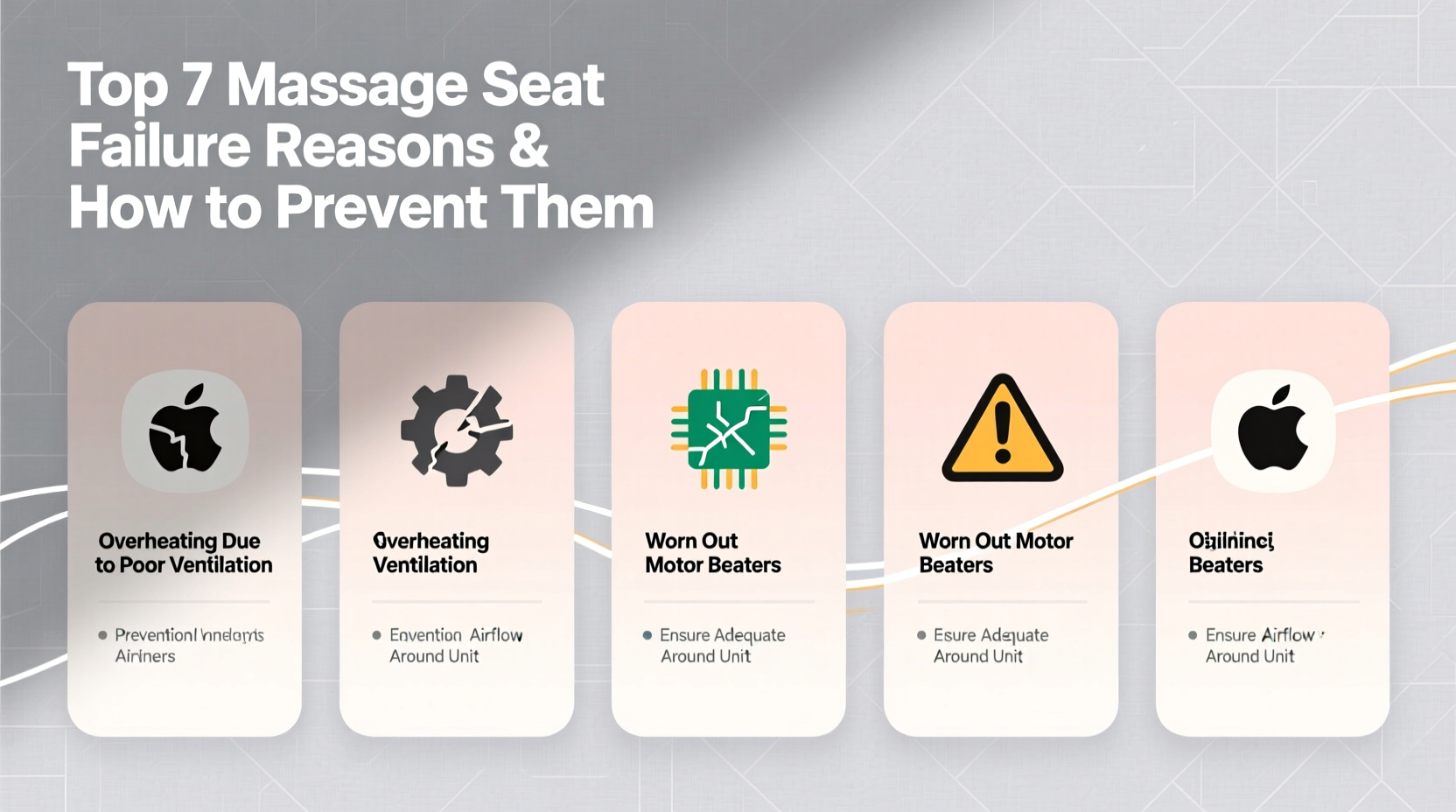 massage seat failure reasons
