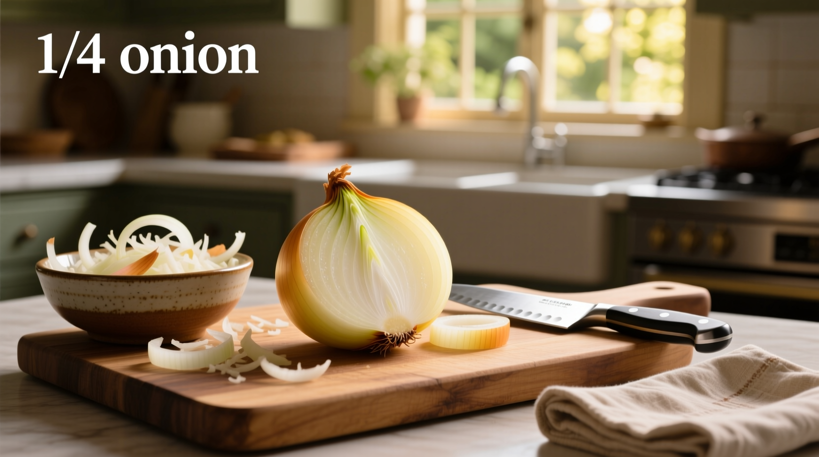 1/4 inch diced onion guide