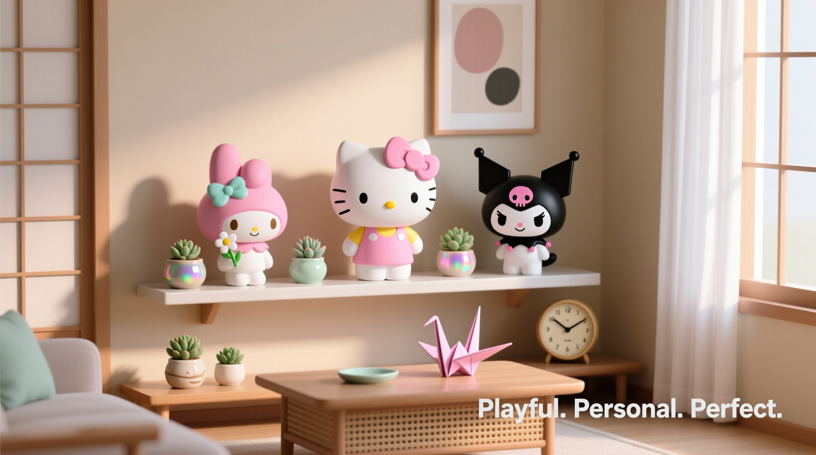 how to display miniso sanrio figures to enhance your rooms aesthetic and personality