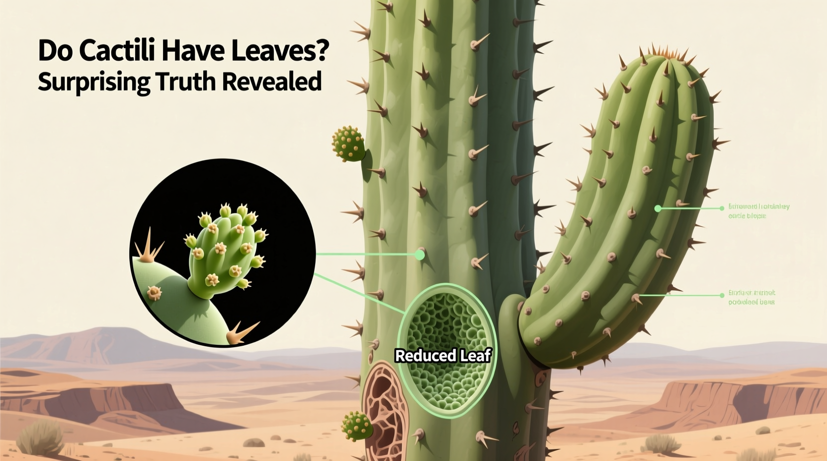 do cactus have leaves