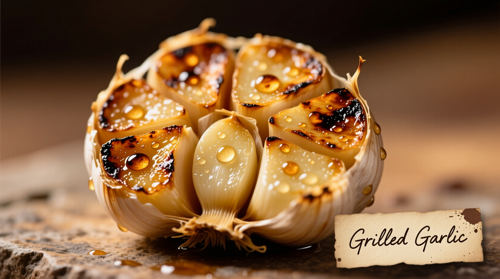 grilled garlic