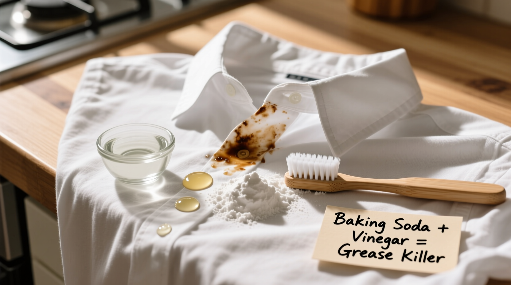 effective home remedies to remove stubborn grease stains from clothes