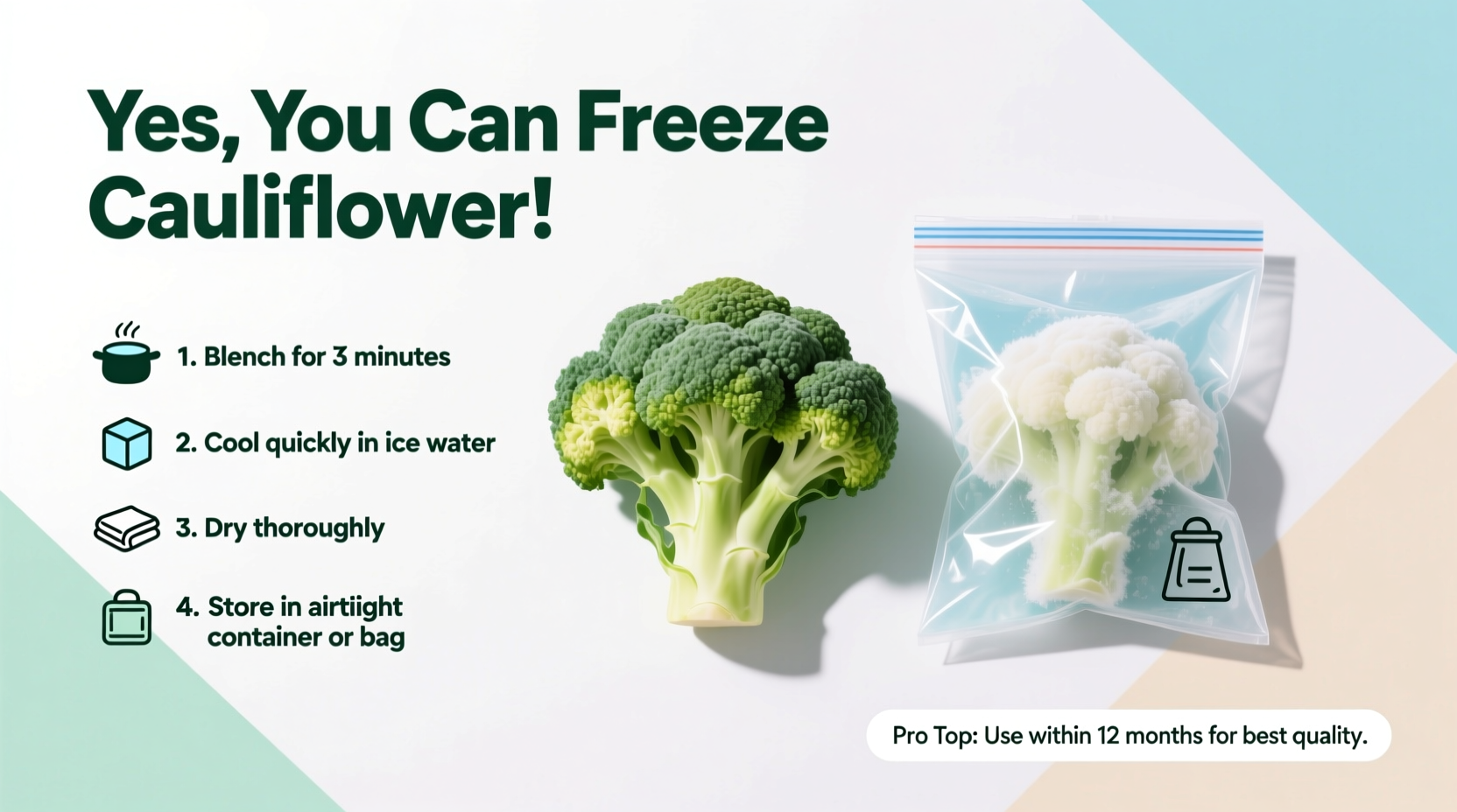 can i freeze cauliflower
