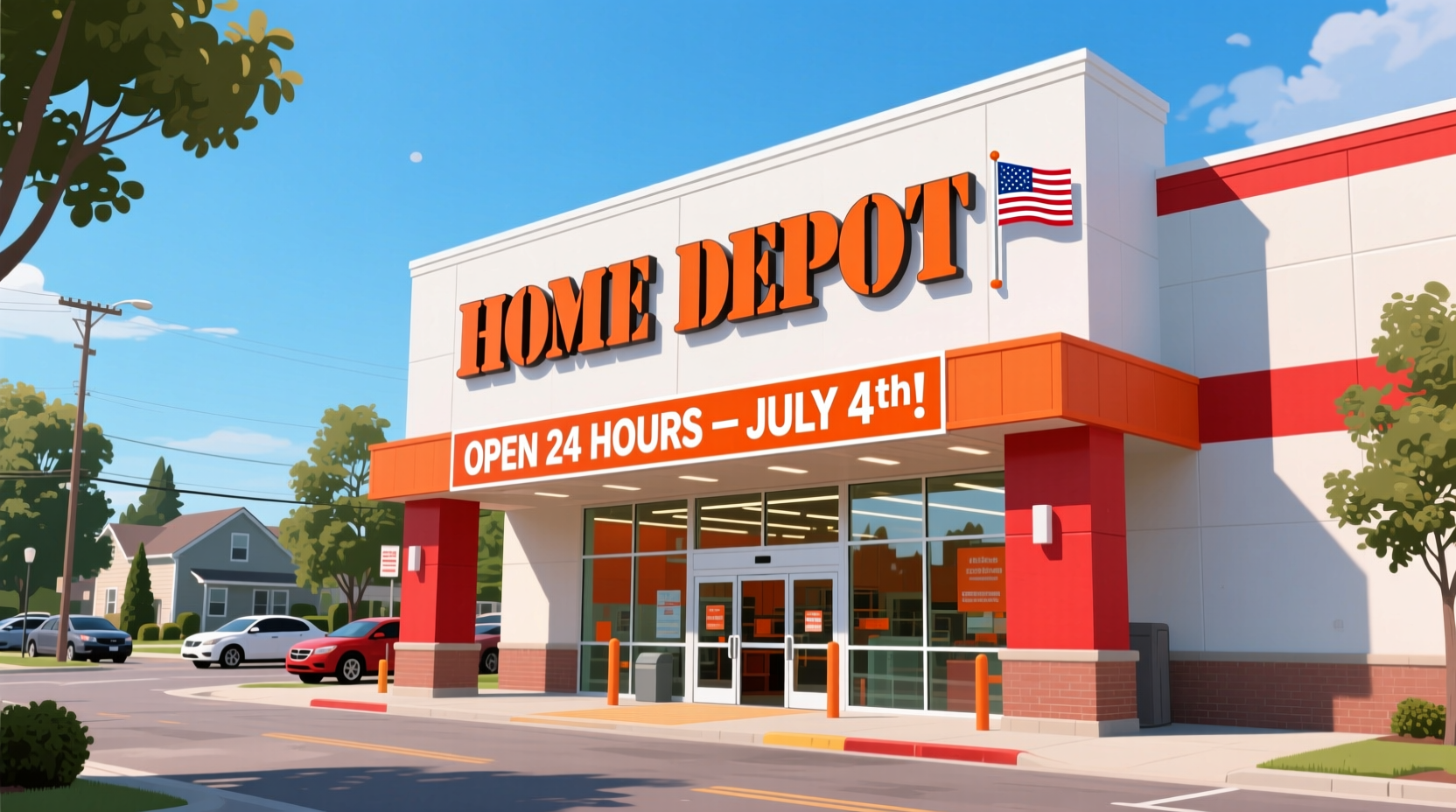 is home depot open on the 4th