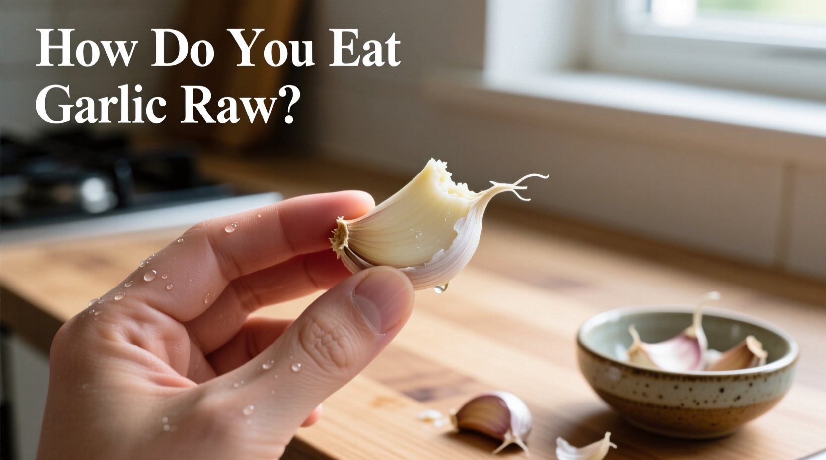 how do you eat garlic raw