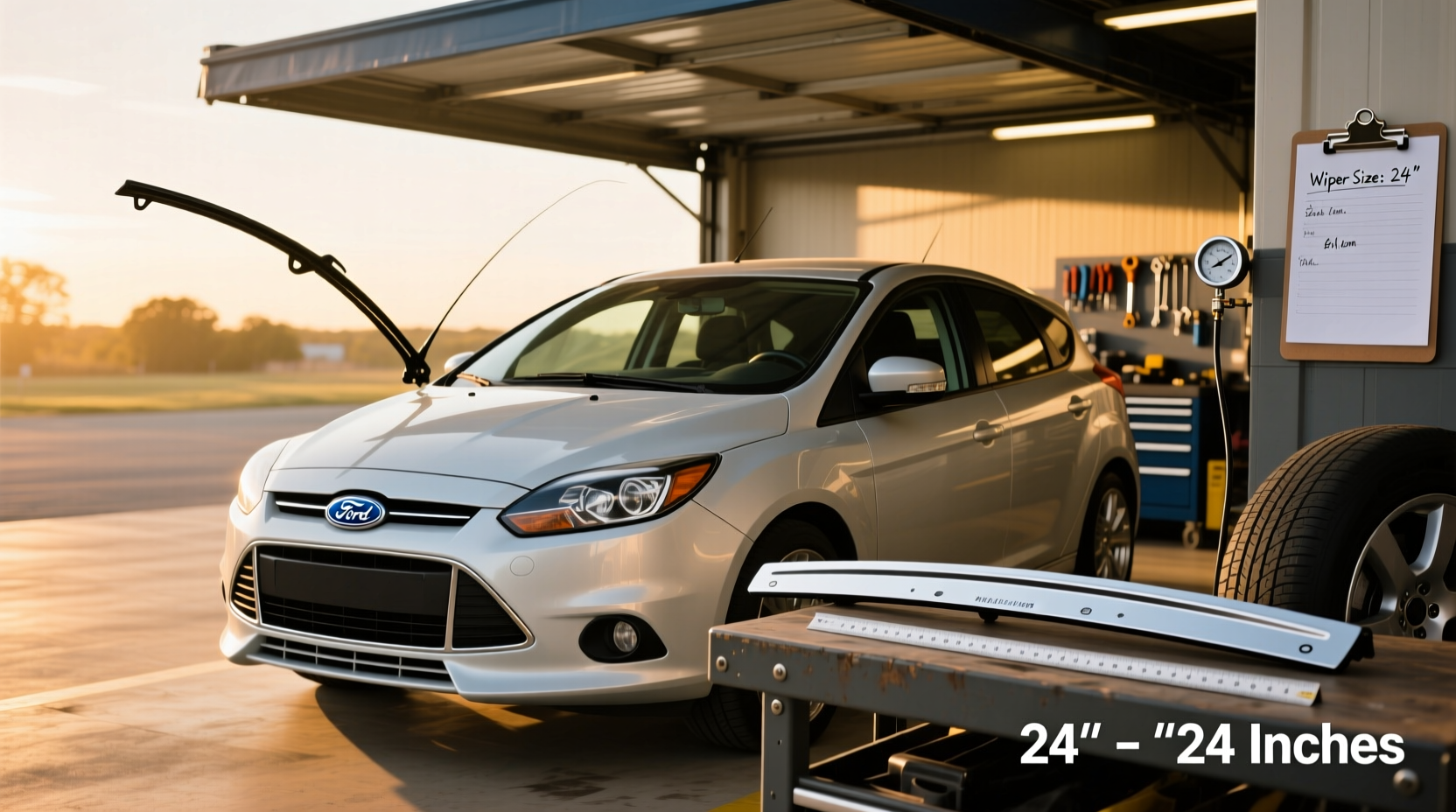 2012 Ford Focus Hatchback Windshield Wiper Size Guide