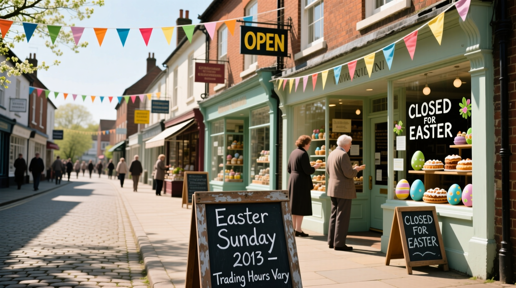 are any shops open easter sunday 2013 uk