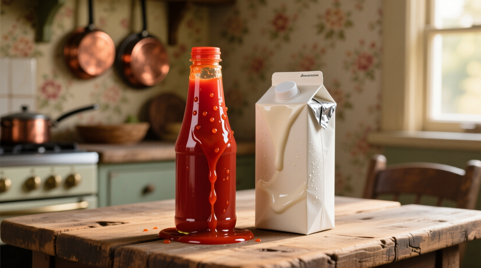 tomato sauce and heavy cream