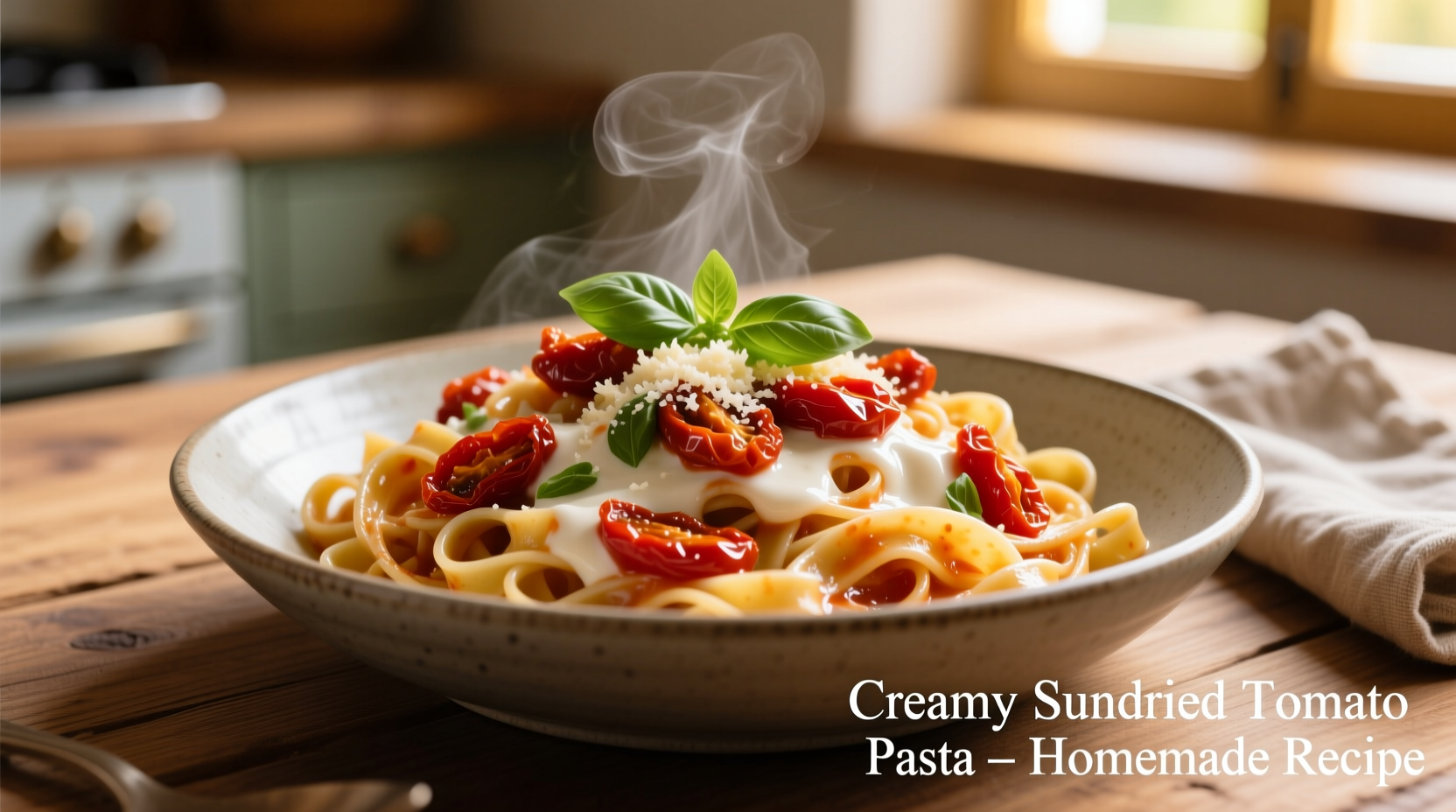 creamy sundried tomato pasta