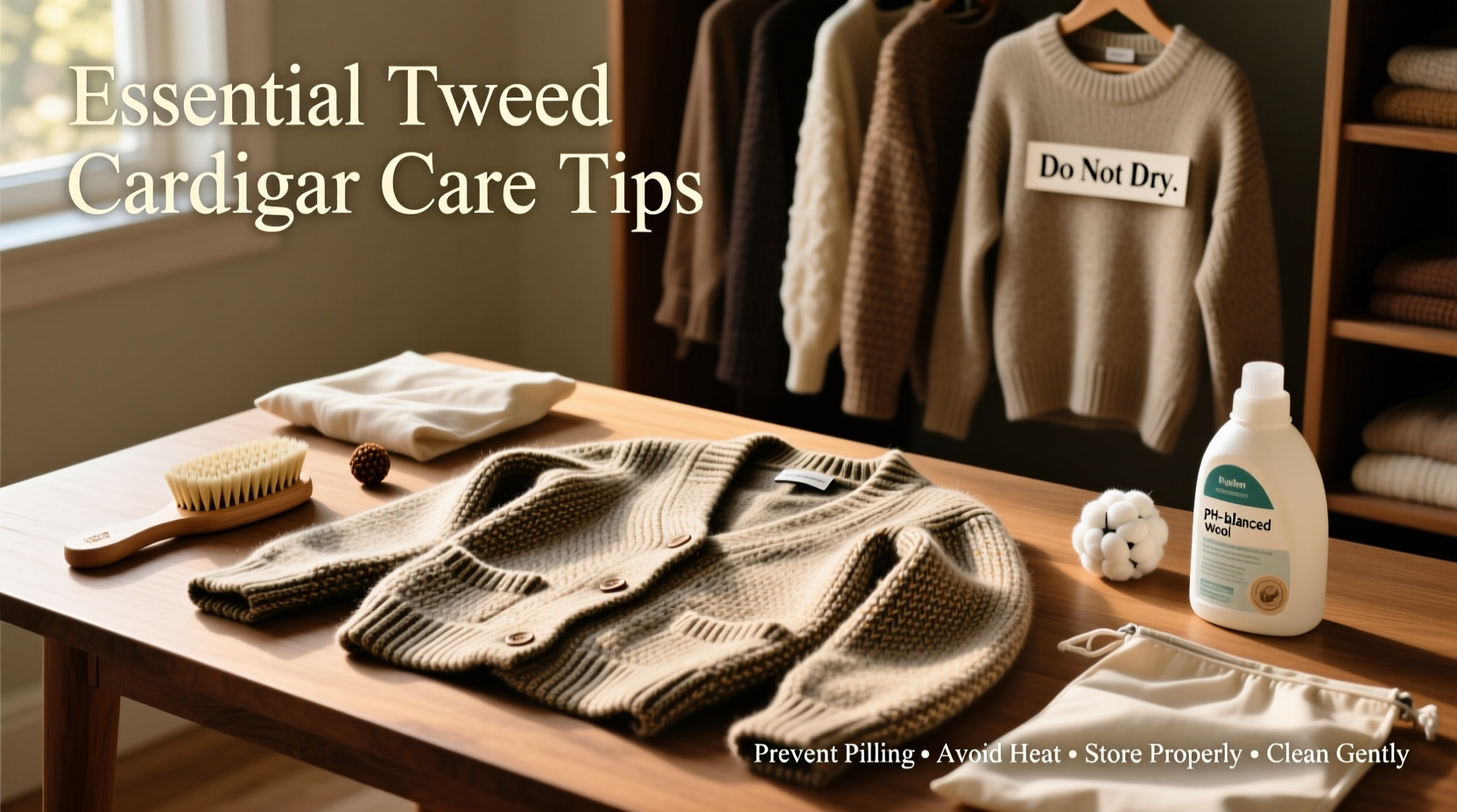 essential tweed cardigan care practical tips to prevent damage and extend longevity