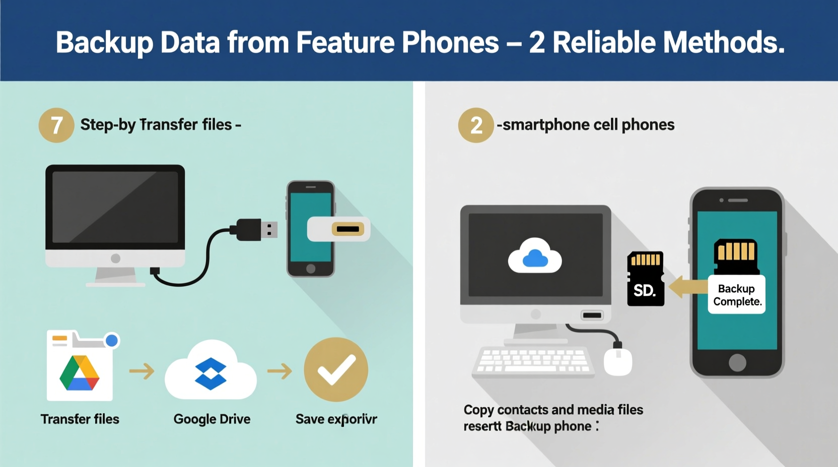 effective methods to backup data from non smartphone cell phones without losing important information