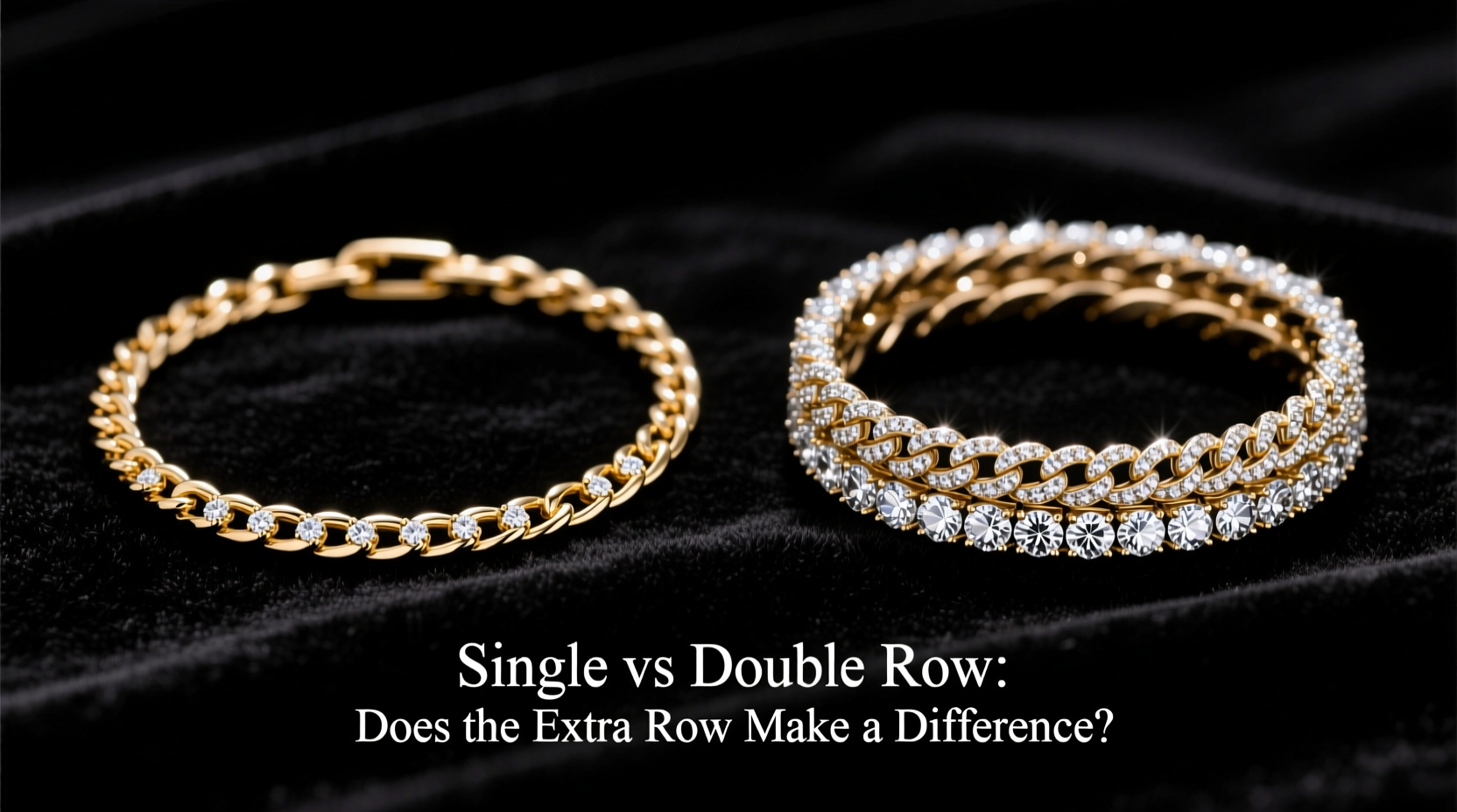 single vs double row diamond cuban chain does the extra row really make a difference 2