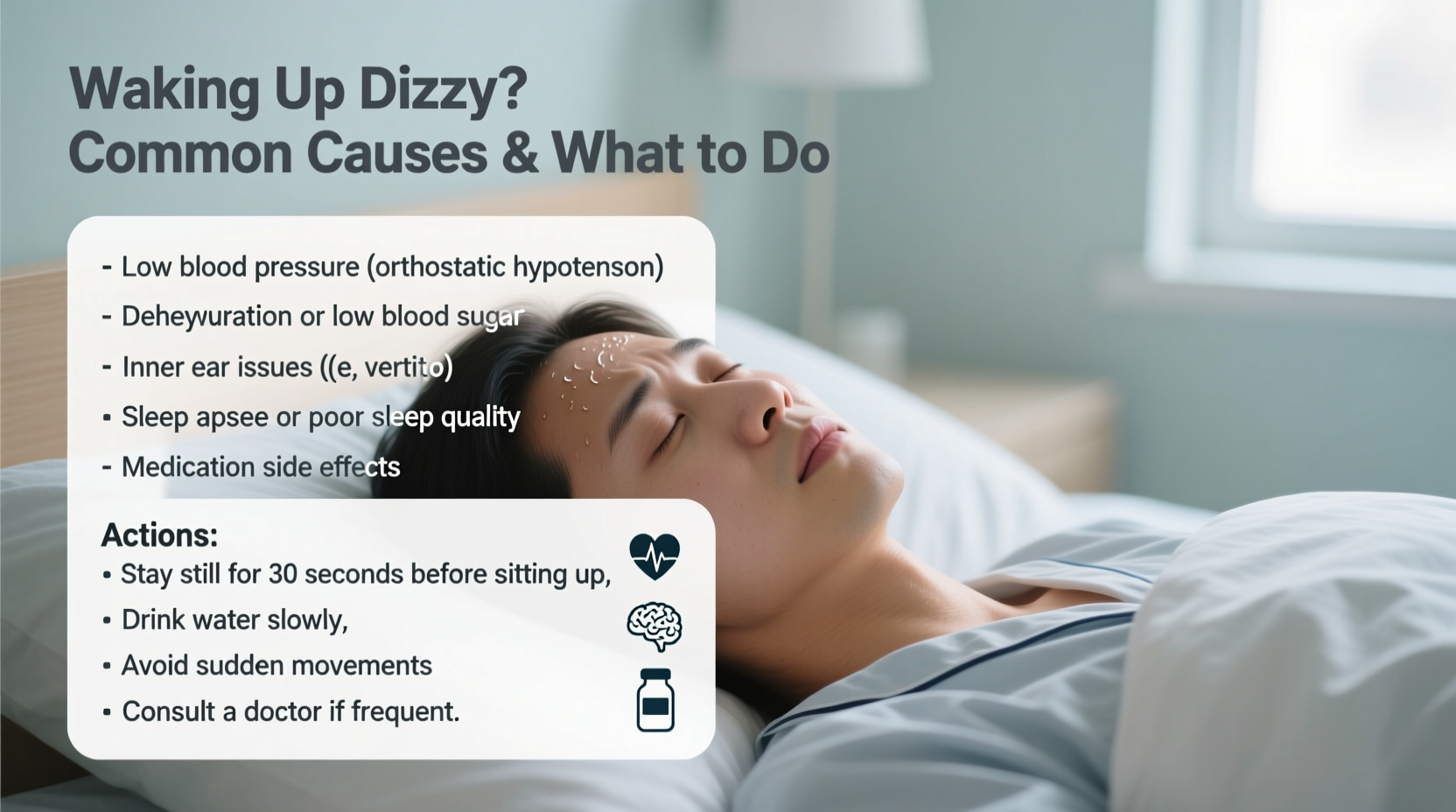 waking up dizzy common causes and what to do