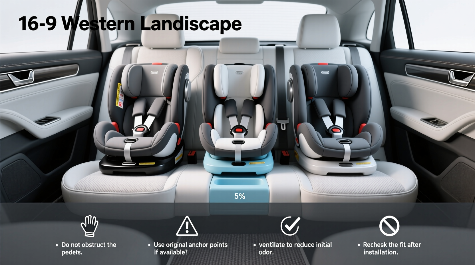 child car seats three across