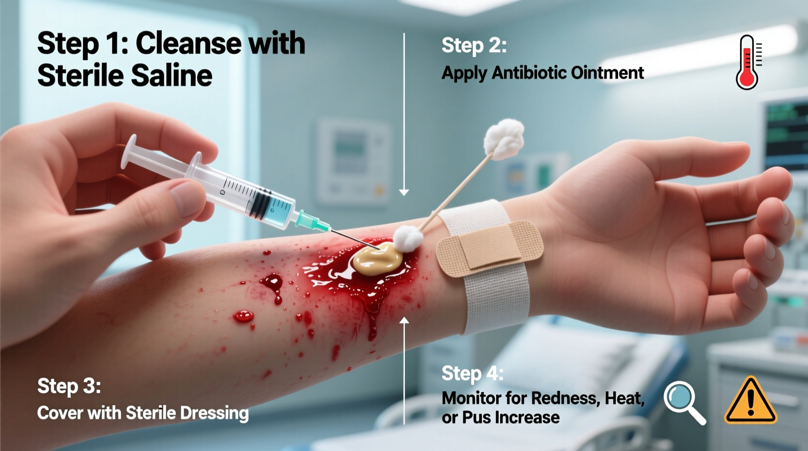 effective steps to heal an infected wound safely and prevent complications