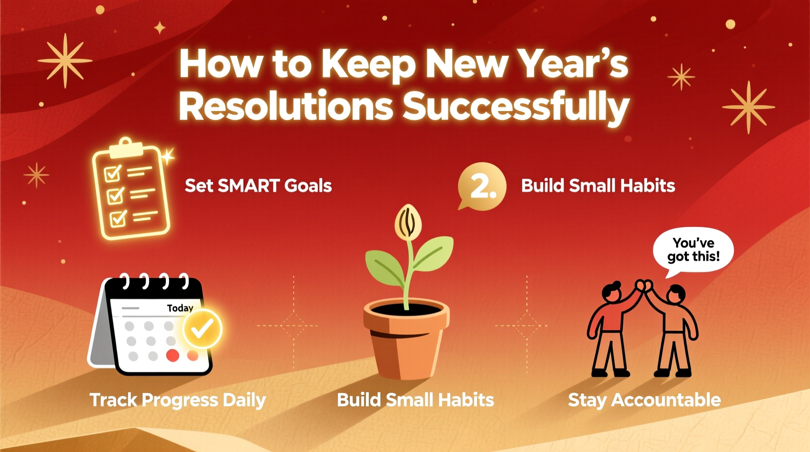 how to keep resolutions for the new year