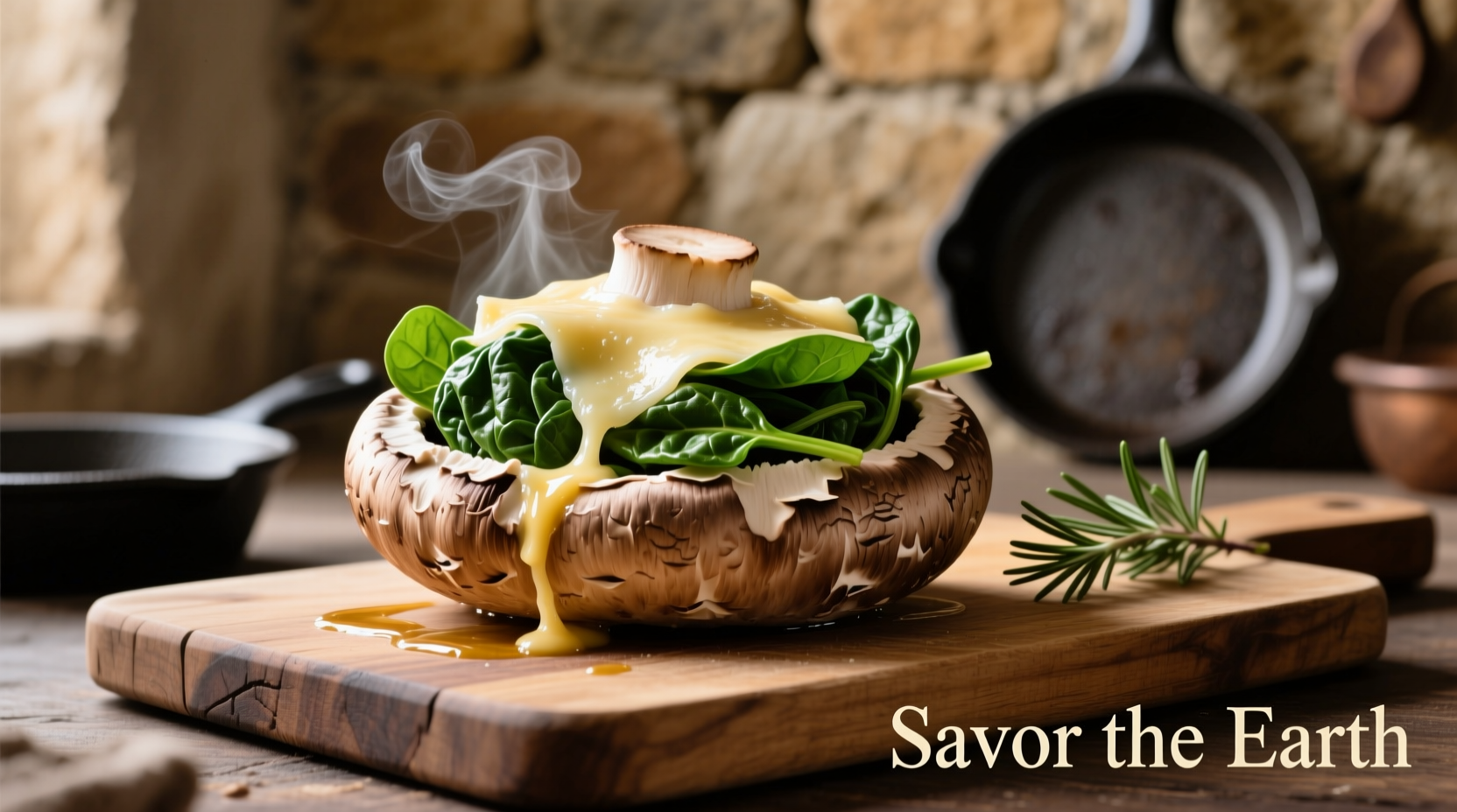 Perfect Portobello Mushroom Stuffed Spinach Recipe