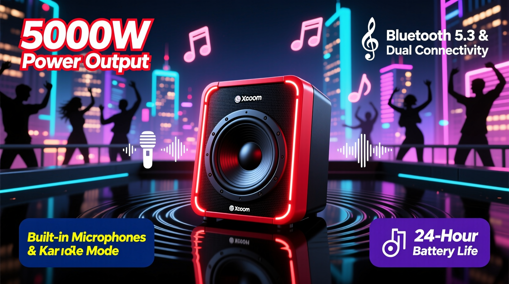 lg xboom ck99 5000w karaoke party speaker