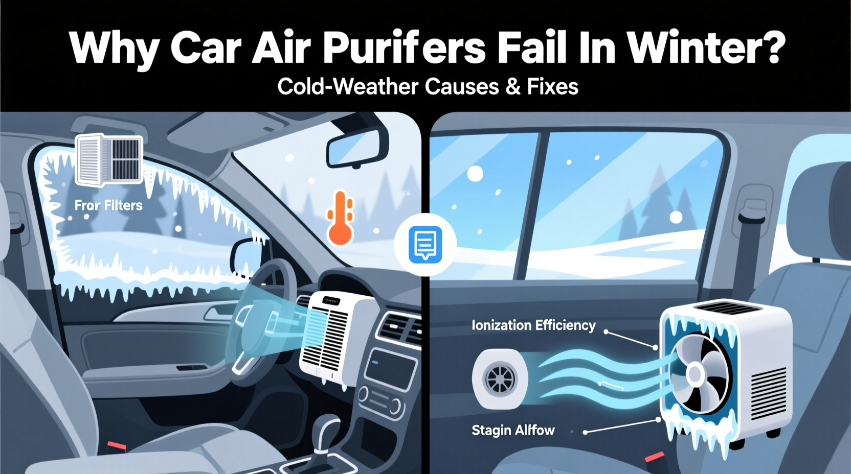 why car air purifier fails winter