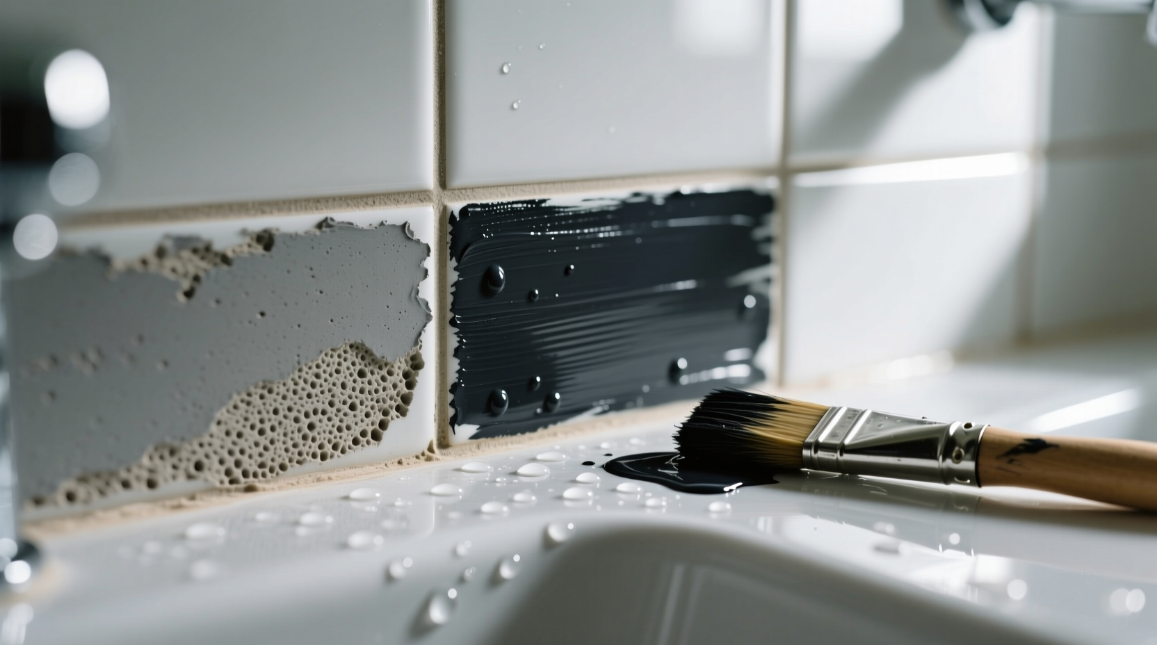 how to stain grout