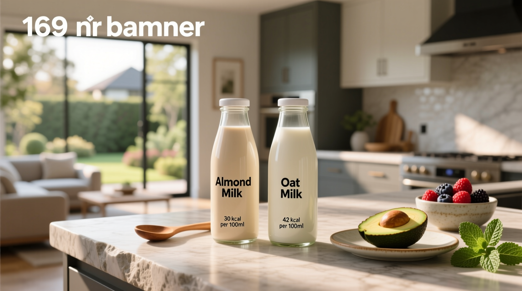 almond vs oat milk calories which is lower 