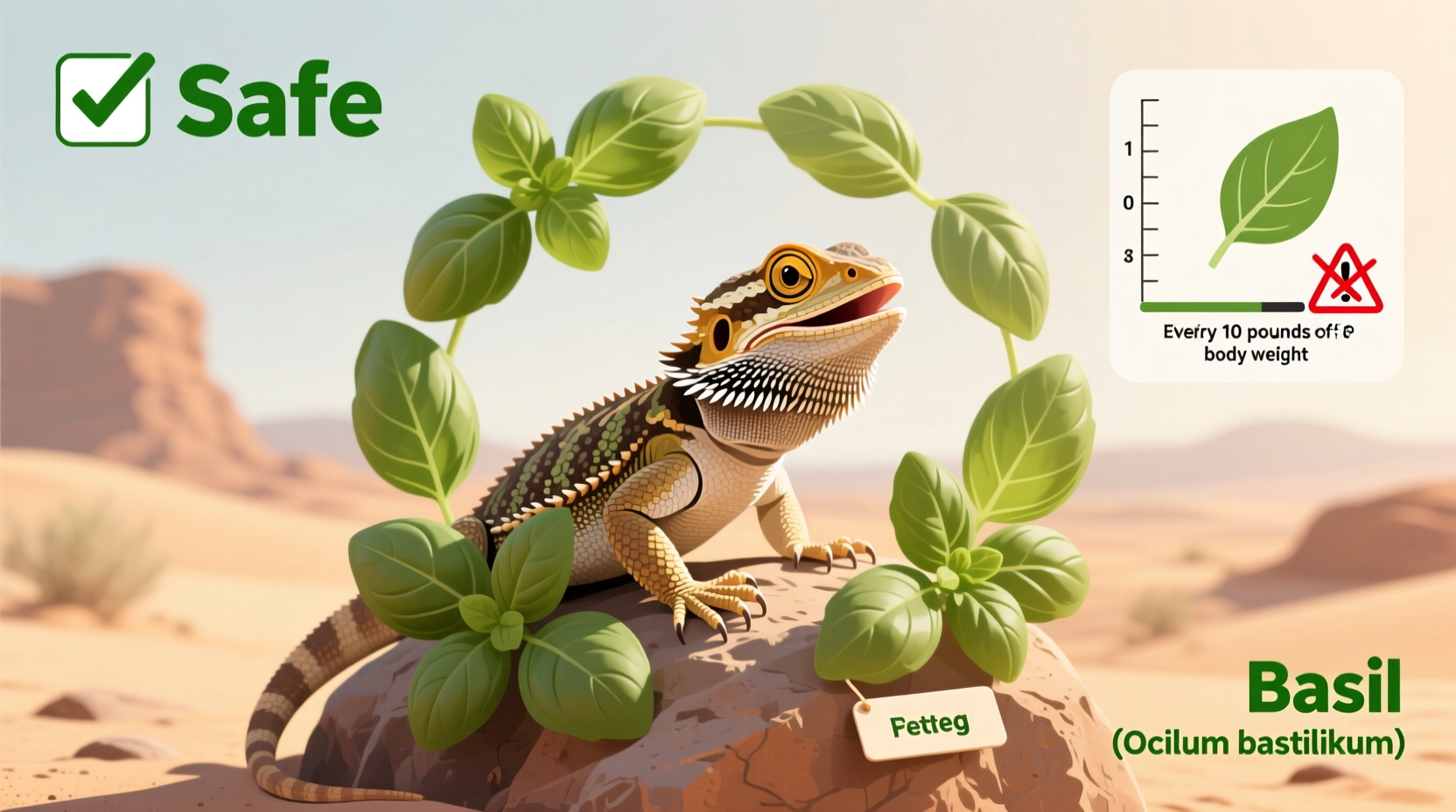 can bearded dragons have basil