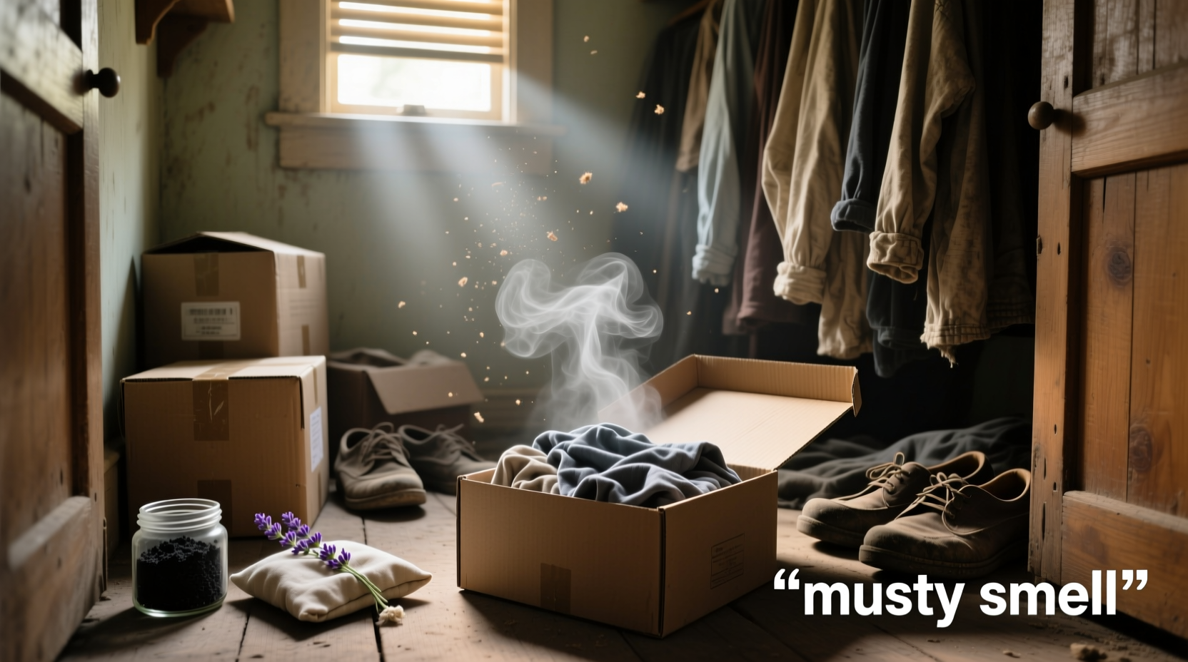 how to get rid of musty smell from closet