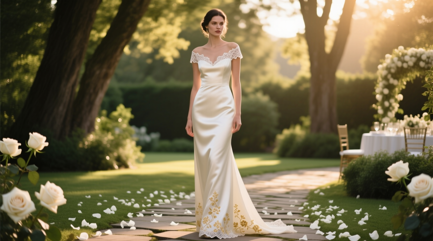 a line dress wedding guest