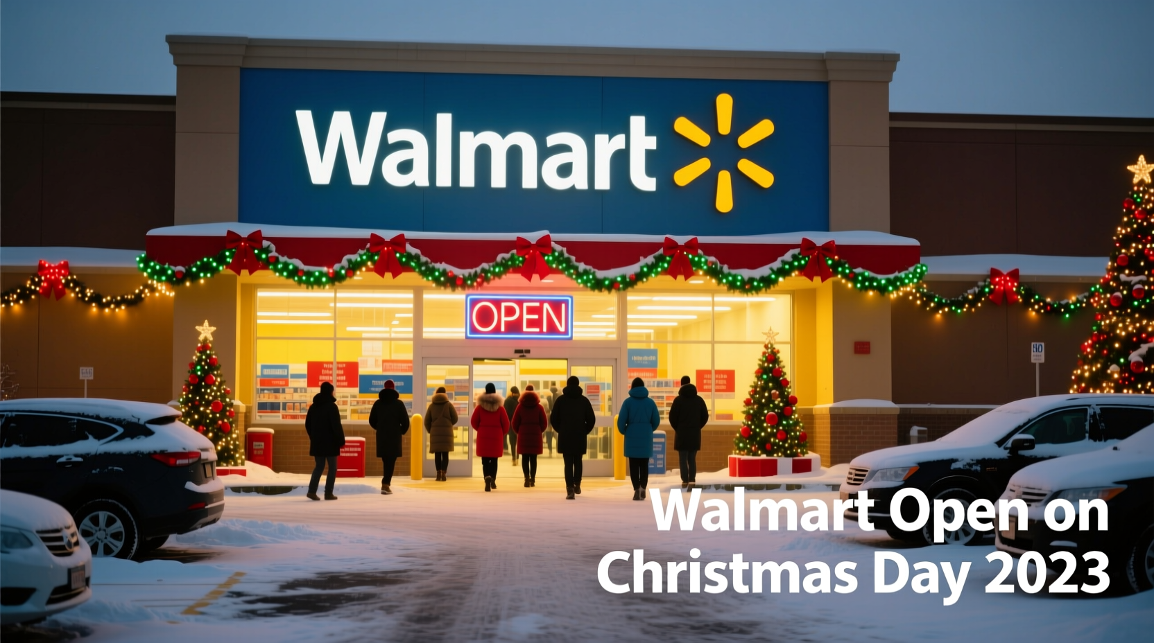 is walmart open on christmas day 2023
