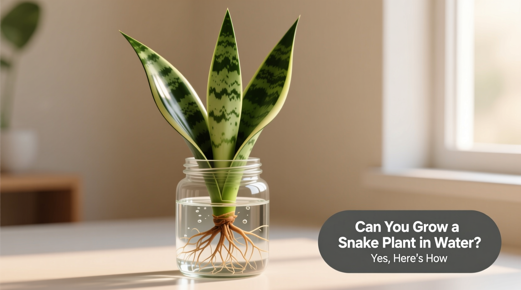 Can You Grow a Snake Plant in Water? Yes, Here's How