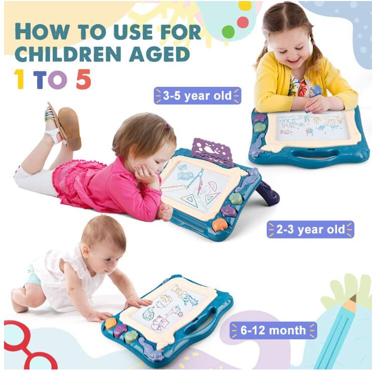 Hot Selling Colorful Magnetic Drawing Board for Kids ,Writing Sketch Board Educational Learning Toys for Baby Toddlers