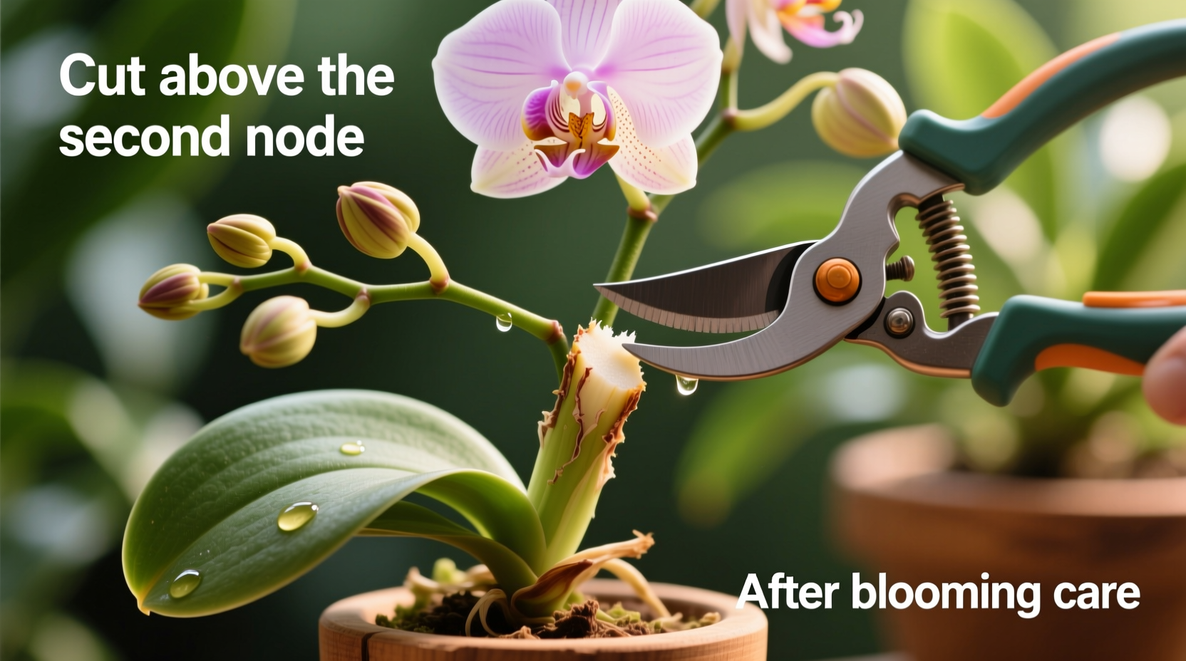 how to cut back an orchid