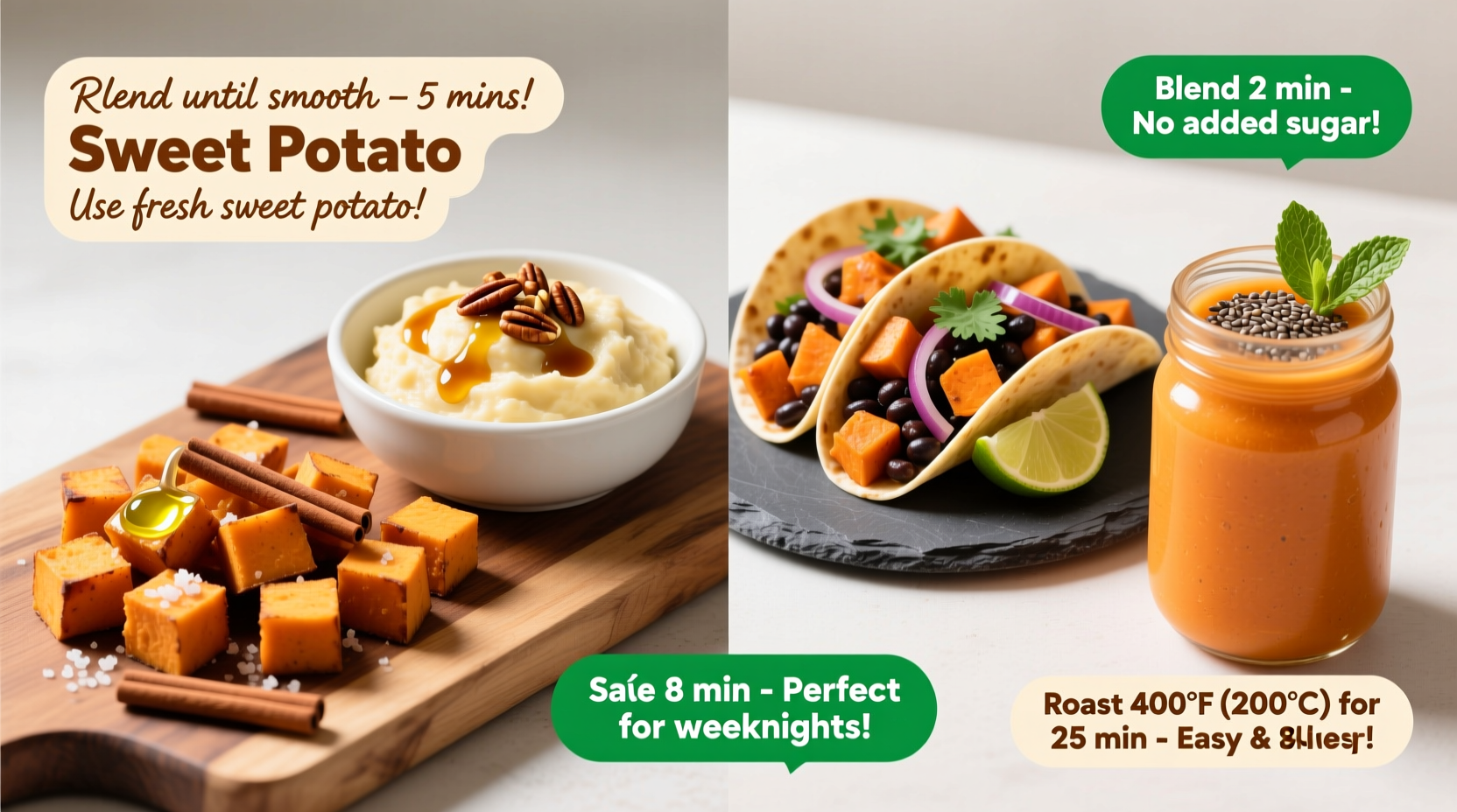 5 Quick Sweet Potato Recipes Ready in 30 Minutes